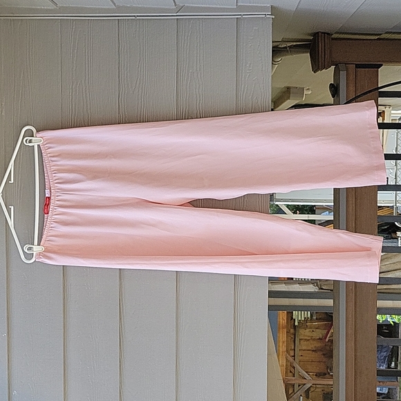 Halston III Pink Floral Pajama Set Vintage Size L - Picture 12 of 16